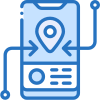 Geolocation-based app integration with AR