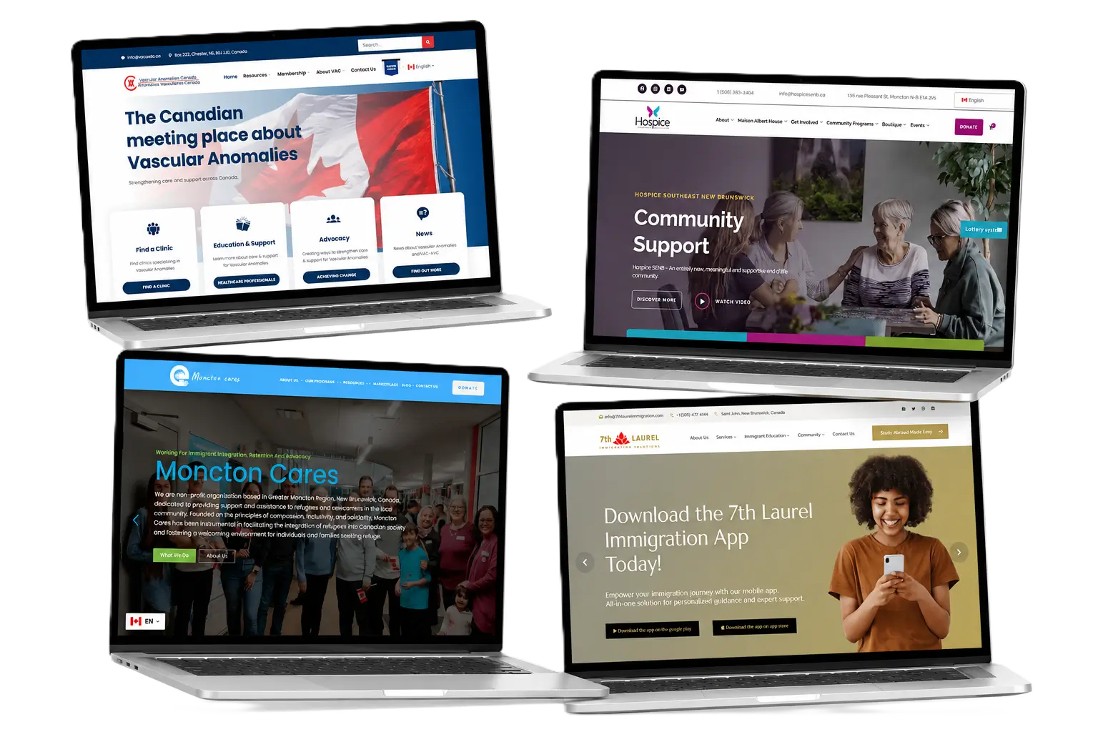 Website design mockup – Moncton