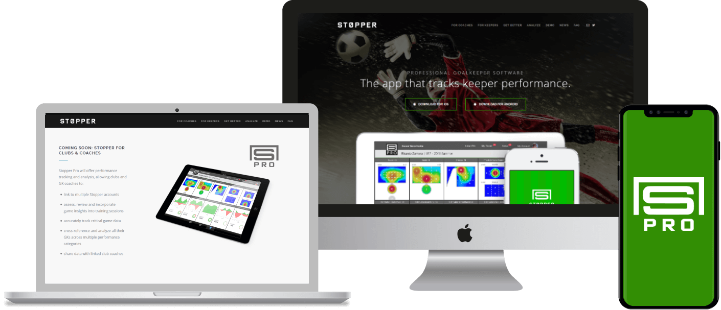 Native iOS and Android mobile application built for a professional goalkeeper software.