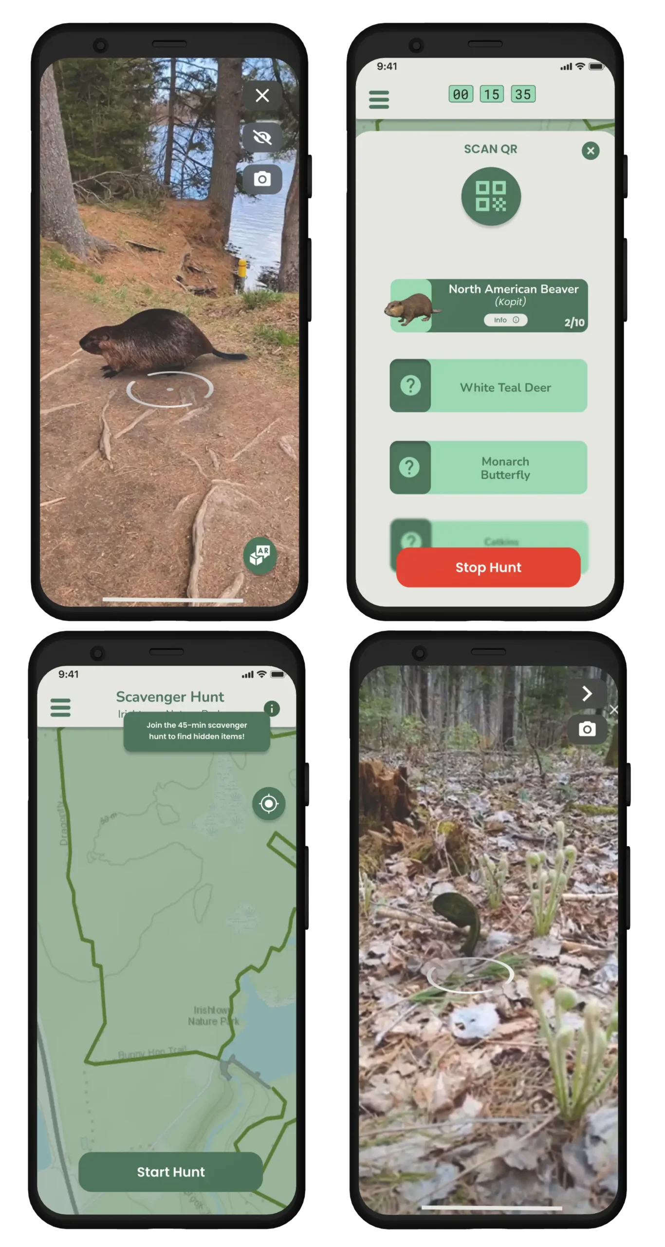 AR scavenger hunt platform