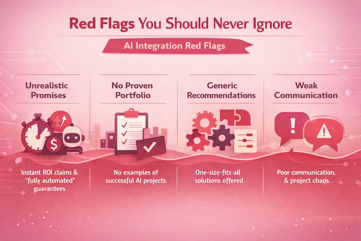 Identifying red flags when hiring an AI integration services company