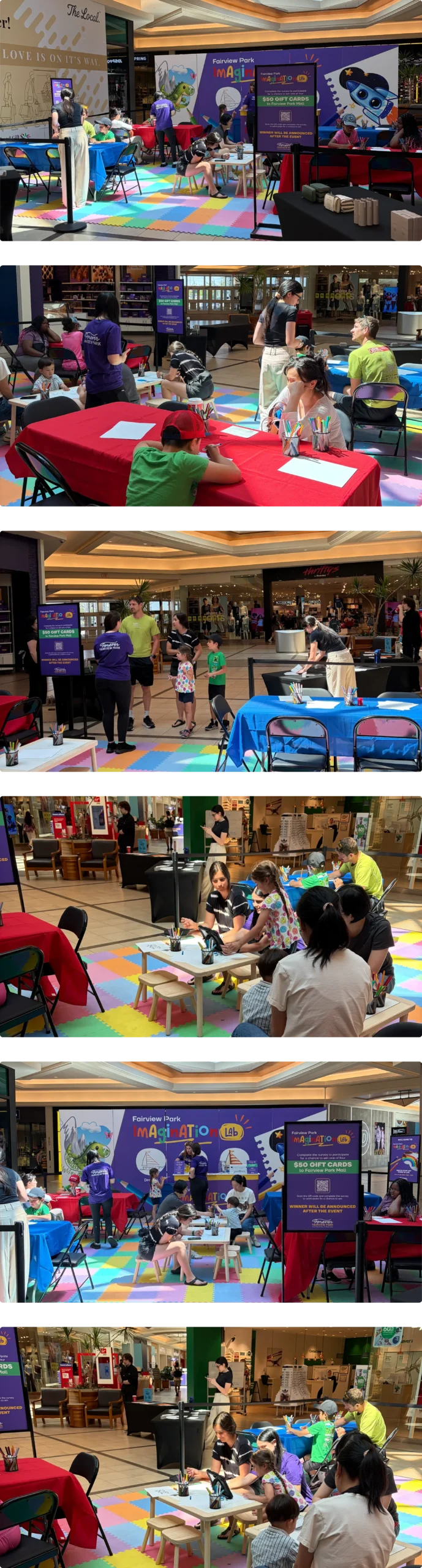 Users engaging with the Draw to Life AI event experience technology